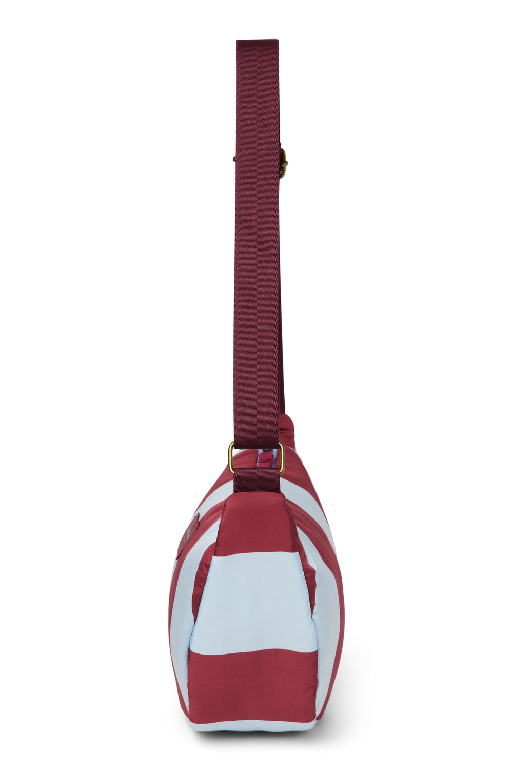 Bordeaux / Bleu Clair Bold Stripe Adult Sac Banane