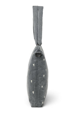 Denim Sac À Langer | Gris Hearts