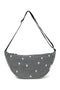Denim Adult-Gürteltasche | Graue Hearts