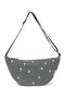 Denim Adult Fanny Pack | Grey Hearts