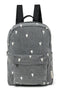 Denim Midi Backpack | Grey Hearts