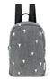 Denim Mini Backpack | Grey Hearts
