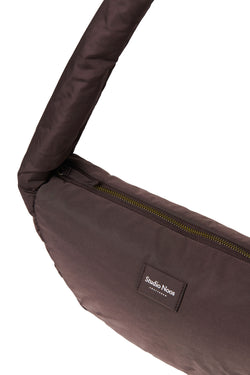 Puffy Mini Cross Body Bag | Brown