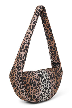 Soft Cotton Mini Cross Body Bag | Hazel Leopard