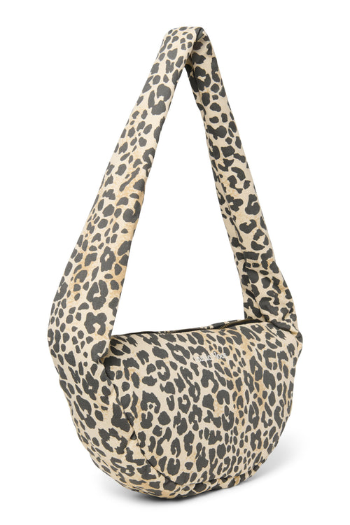 Mini sac à bandoulière en coton doux – Léopard