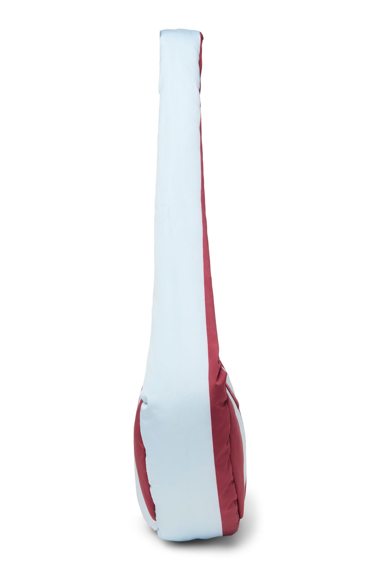 Bold Stripe Mini Crossbody Tas | Bordeaux/lichtblauwe