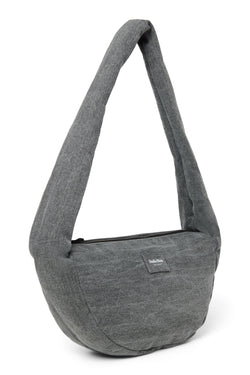 Mini sac à bandoulière en denim gris