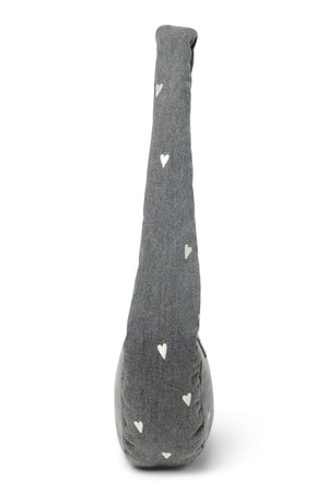 Grey Hearts Denim Mini-Umhängetasche