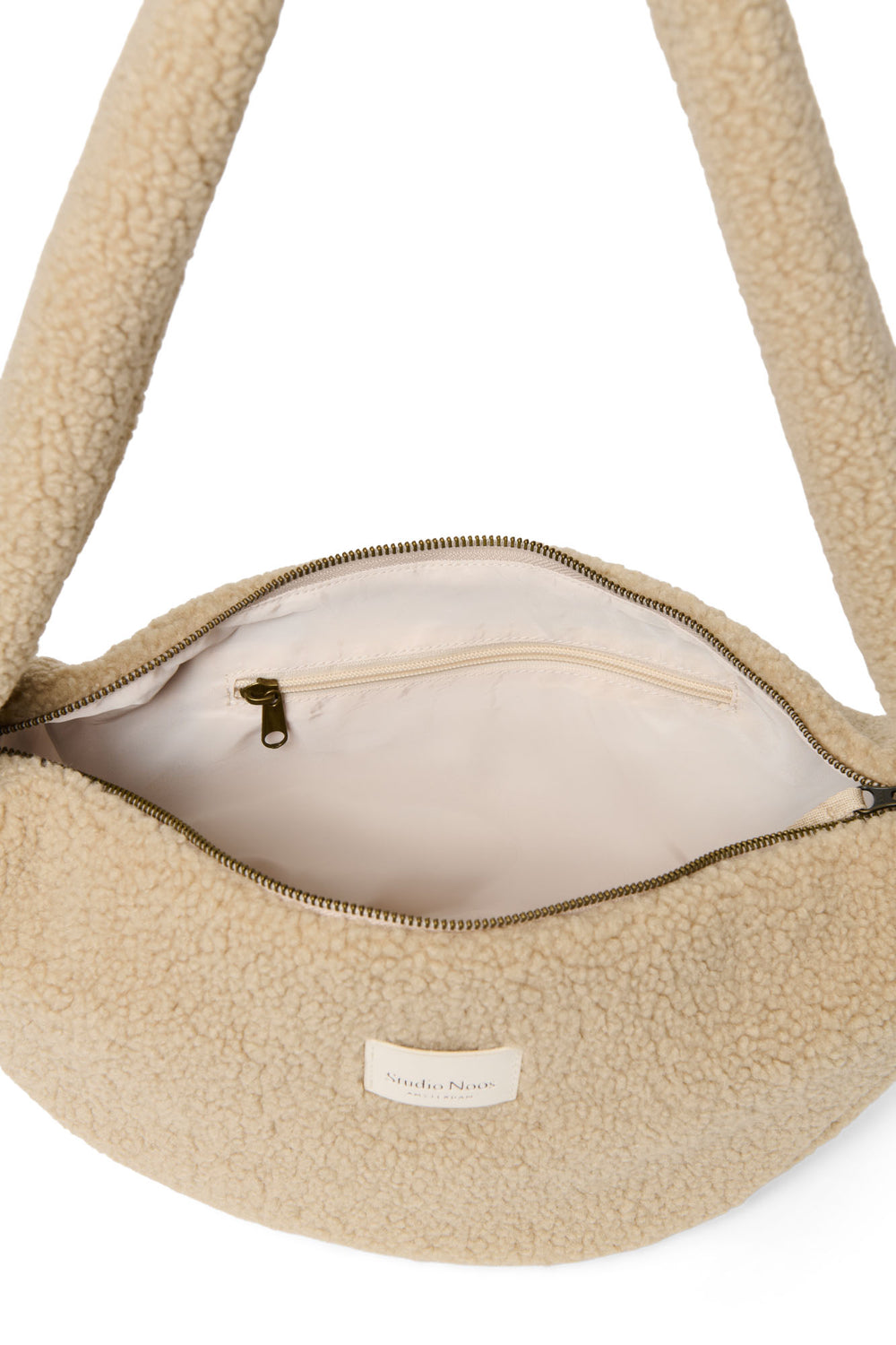 Teddy Mini Cross Body Bag | Ecru