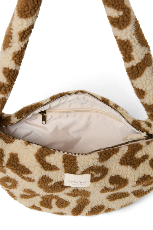 Mini sac à bandoulière Teddy léopard