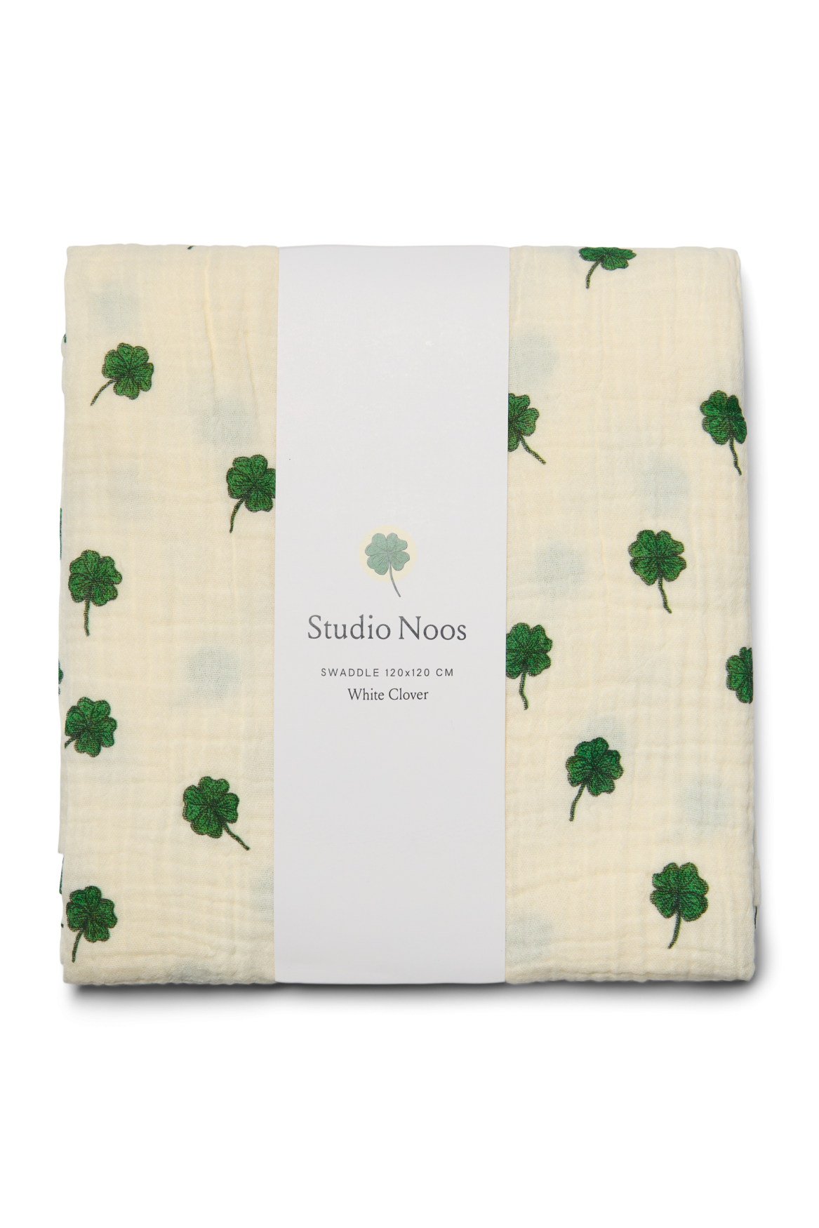 Swaddle Print Large | White Clover
