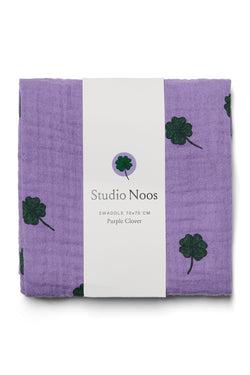 Swaddle Print Medium | Purple Clover