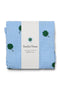 Swaddle Print Medium | Light Blue Clover