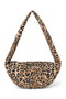 Brown Leopard Cotton Mini-Umhängetasche