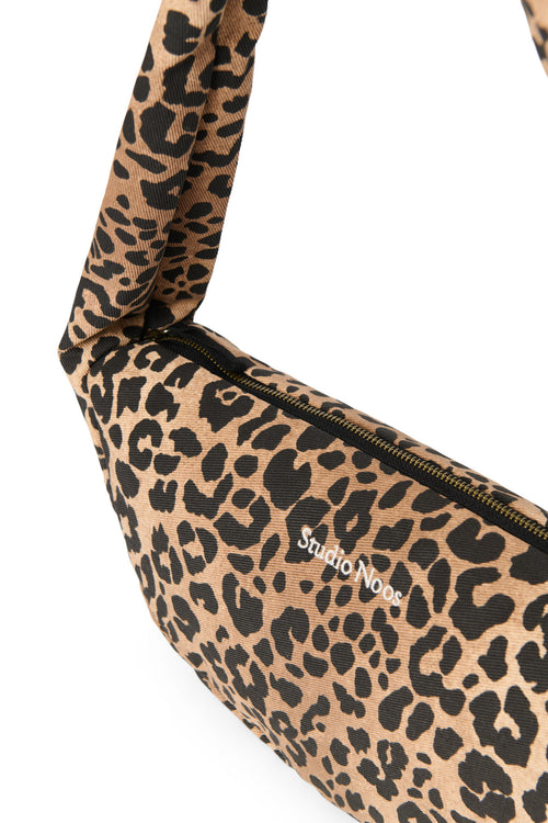 Mini Sac à bandoulière | Brown Leopard Cotton