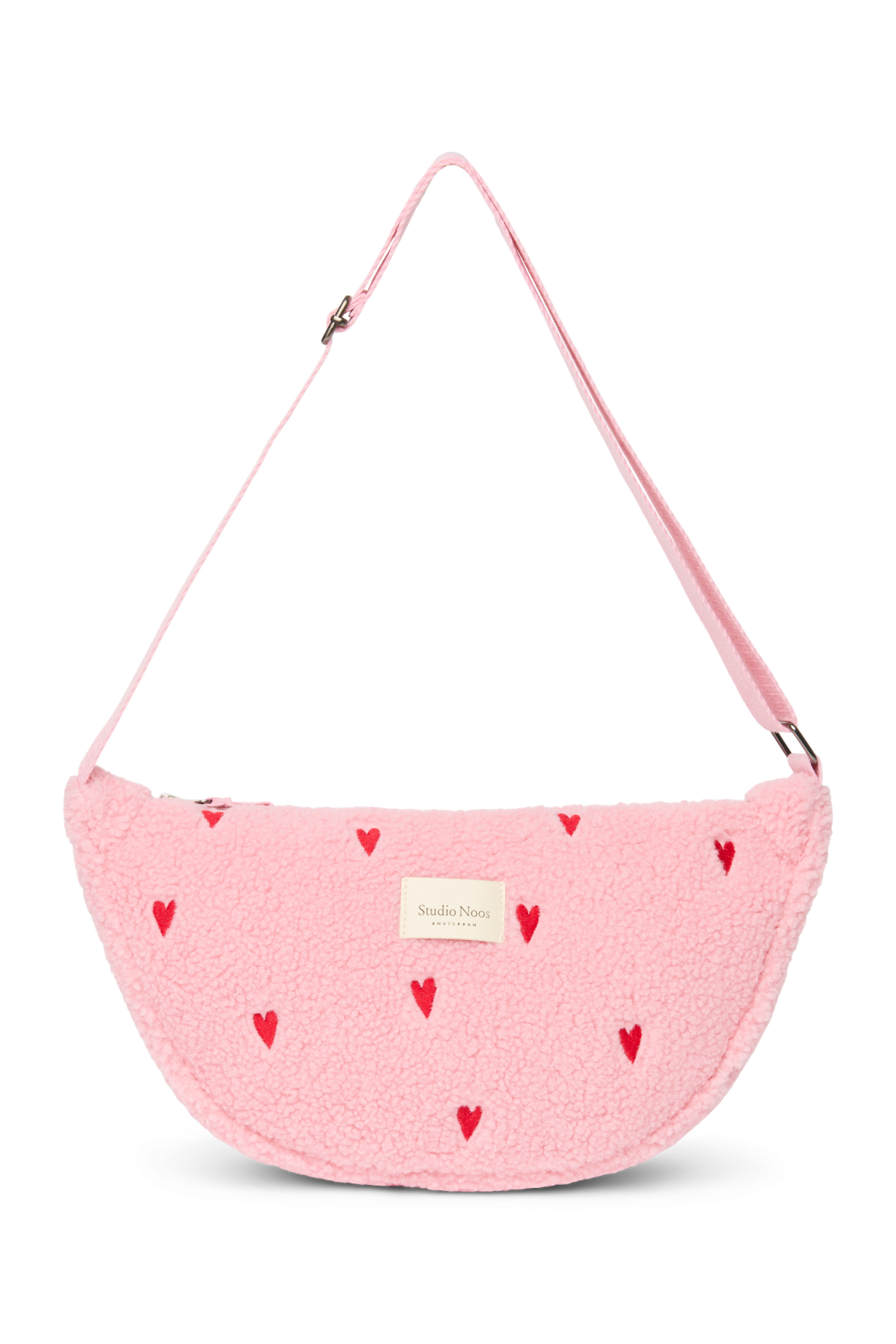 Teddy Adult Fanny Pack | Light Pink Hearts
