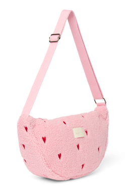Teddy Adult Fanny Pack | Light Pink Hearts