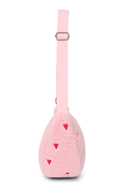 Teddy Adult Fanny Pack | Light Pink Hearts