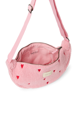 Teddy Adult Fanny Pack | Light Pink Hearts