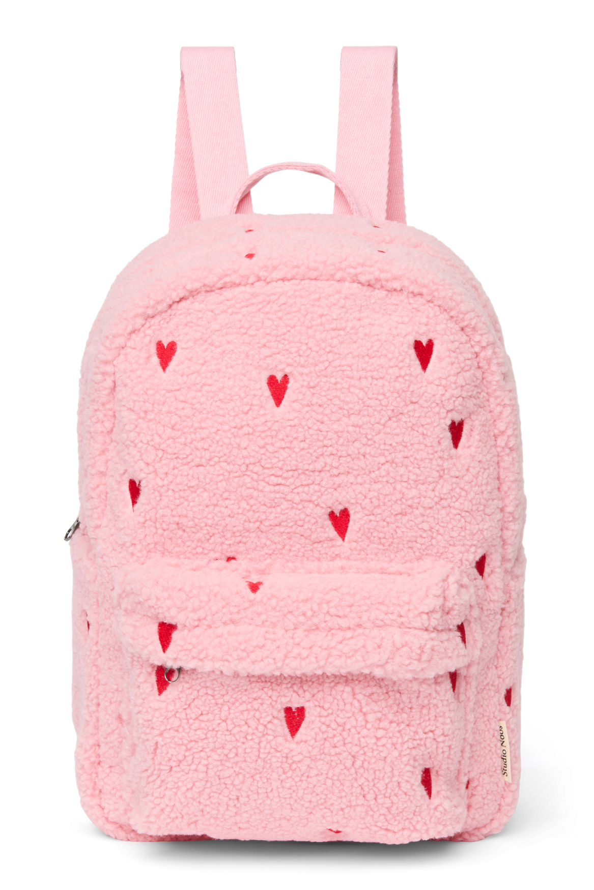 Teddy Midi Backpack | Light Pink Hearts