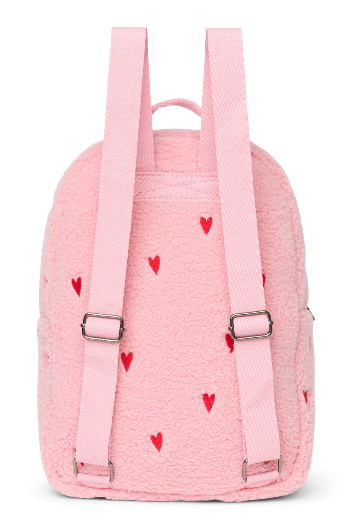Teddy Midi Backpack | Light Pink Hearts