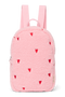 Teddy Mini Sac à Dos | Cœurs rose clair