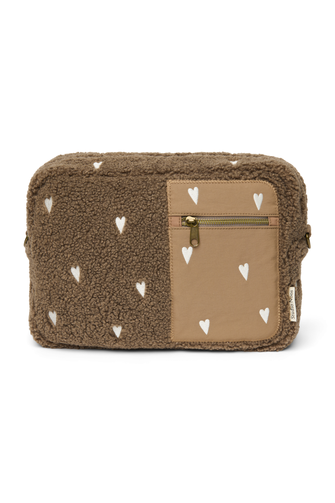 Teddy Stroller Organizer | Brown Hearts