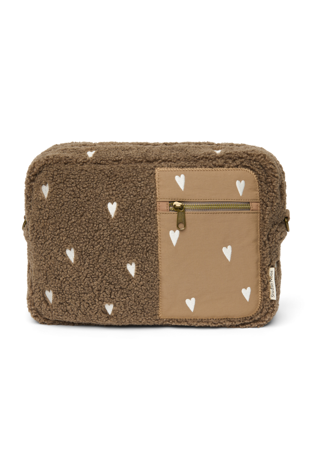 Teddy Stroller Organizer | Brown Hearts