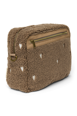 Teddy Stroller Organizer | Brown Hearts