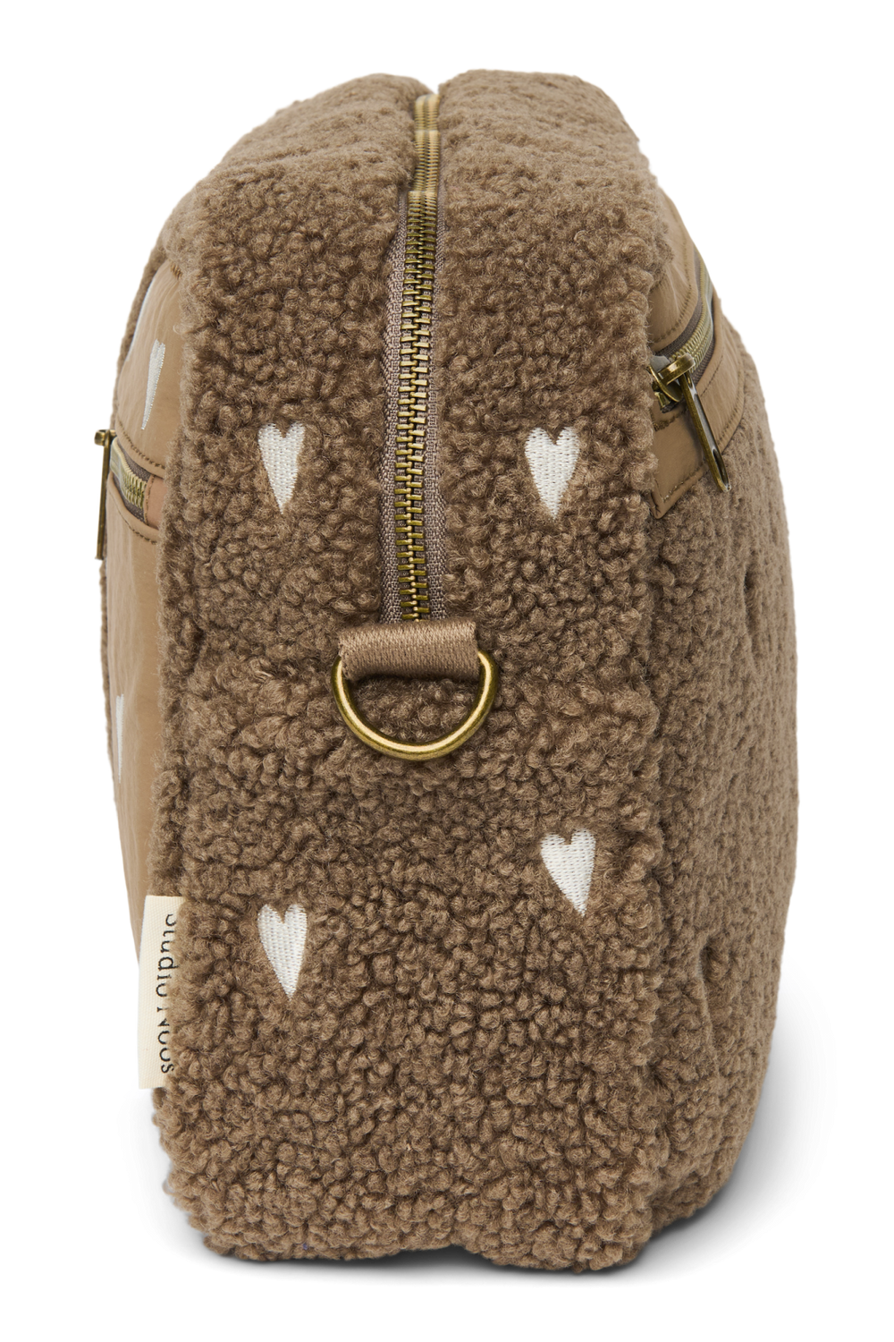 Teddy Stroller Organizer | Brown Hearts