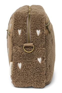 Teddy Stroller Organizer | Brown Hearts