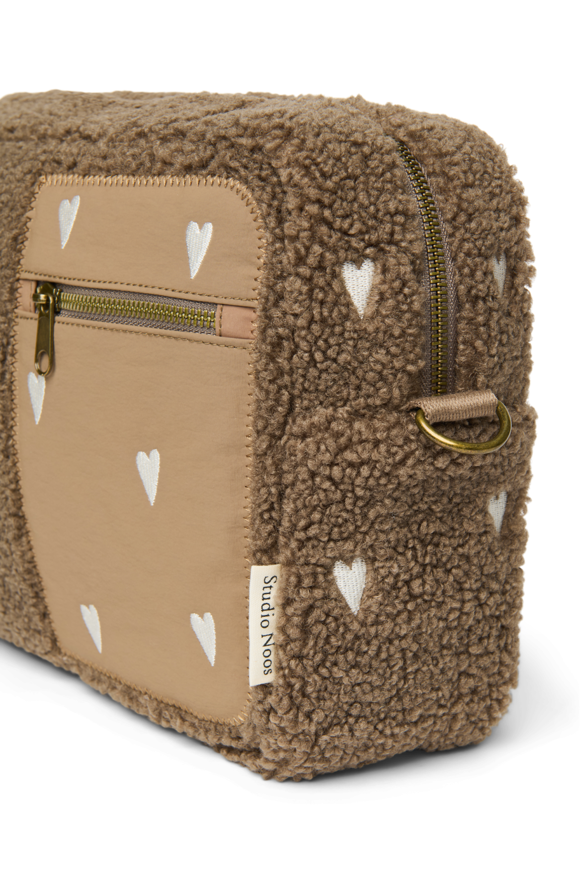 Teddy Stroller Organizer | Brown Hearts