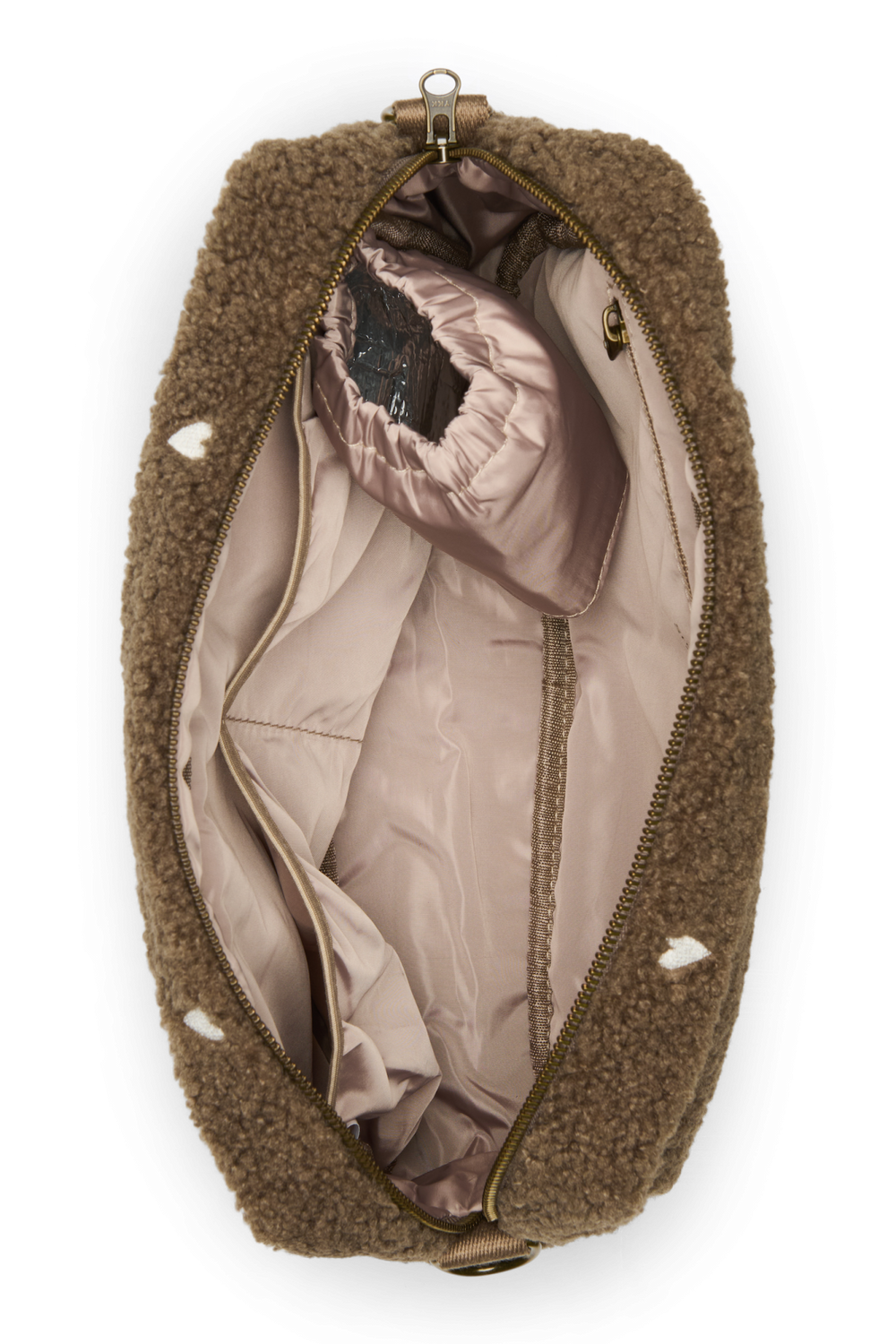 Teddy Stroller Organizer | Brown Hearts