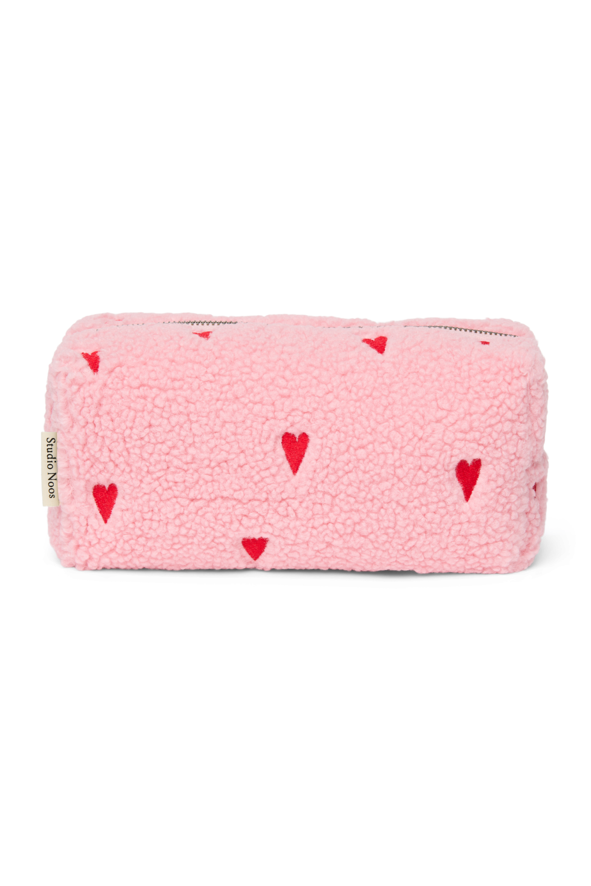Teddy Pouch | Light Pink Hearts