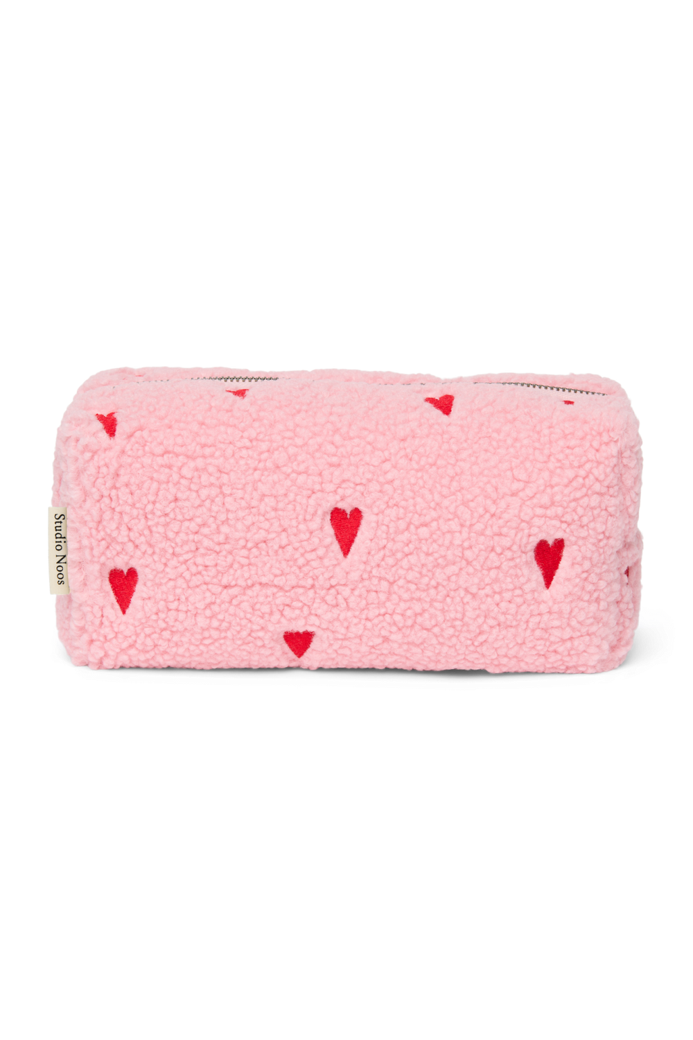 Teddy Pouch | Light Pink Hearts