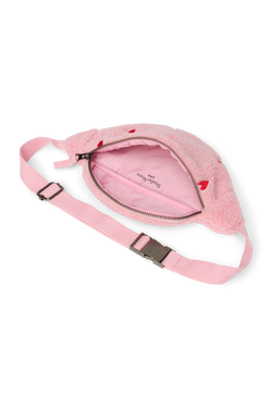 Teddy Mini Fanny Pack | Light Pink Hearts