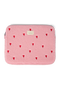 Teddy Laptop Hoes 15 Inch | Lichtroze hartjes