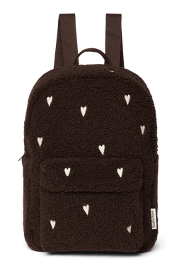 Teddy Midi Backpack | Chocolate Hearts