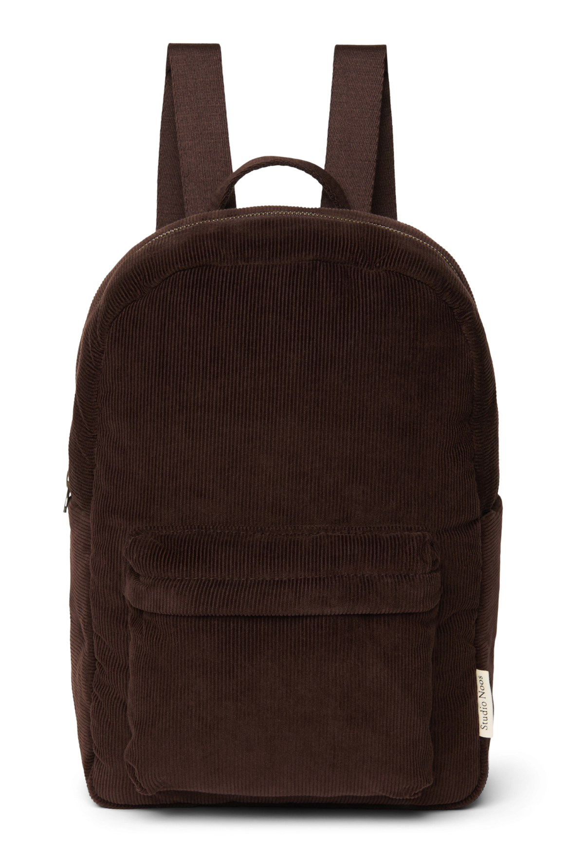 Rib Puffy Midi Backpack | Dark Brown