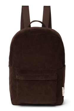 Rib Puffy Midi Backpack | Dark Brown