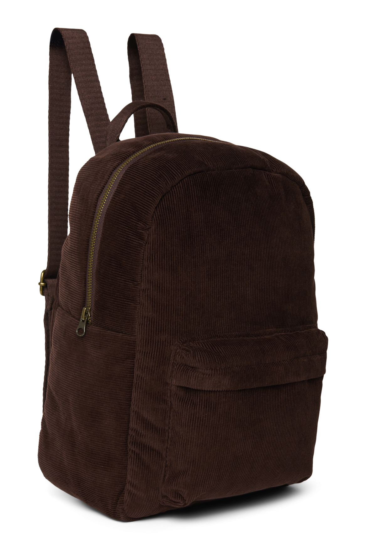 Rib Puffy Midi Backpack | Dark Brown