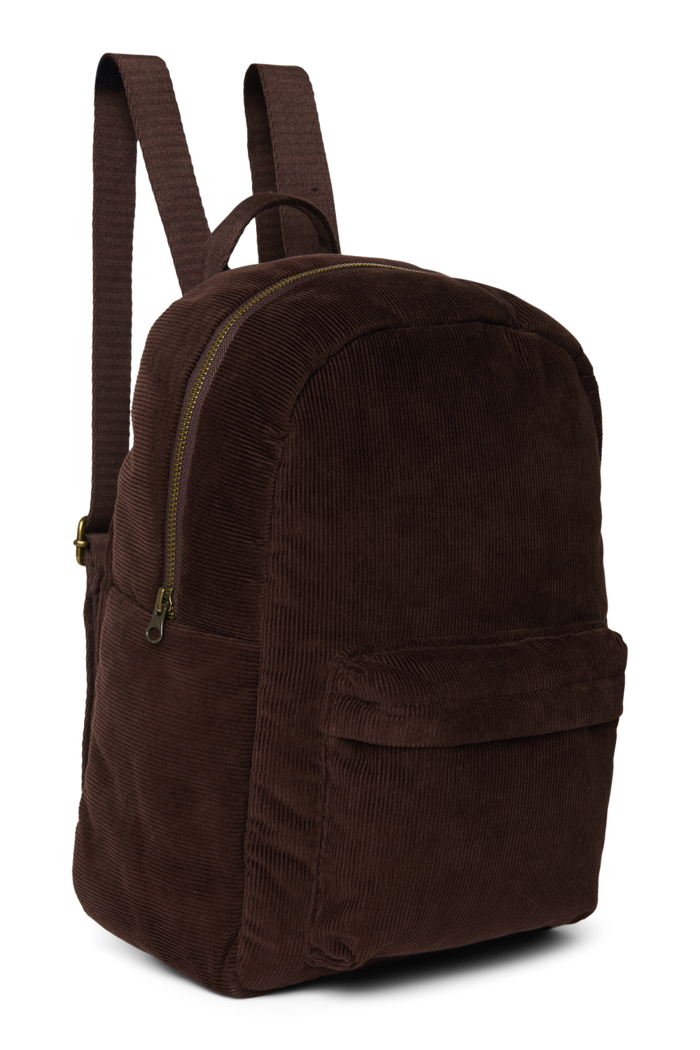 Rib Puffy Midi Backpack | Dark Brown
