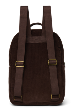 Rib Puffy Midi Backpack | Dark Brown