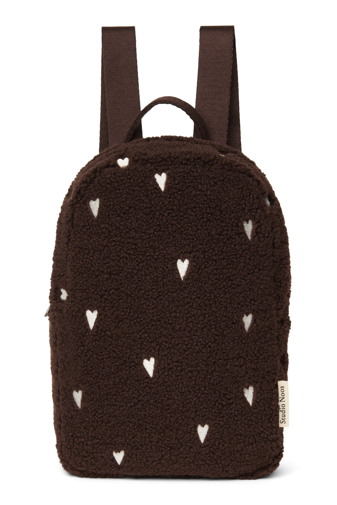 Teddy Mini-Rucksack | Schokobraun Herzen