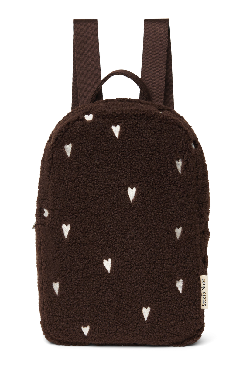 Teddy Mini Backpack, Chocolate Hearts