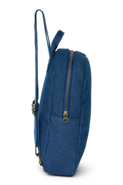 Denim Mini Backpack | Dark Blue
