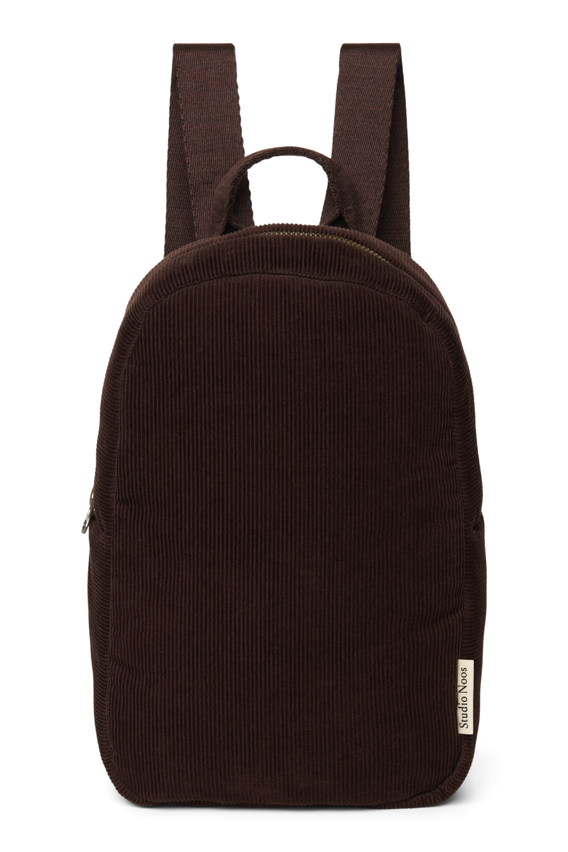 Rib Puffy Mini Backpack | Dark Brown