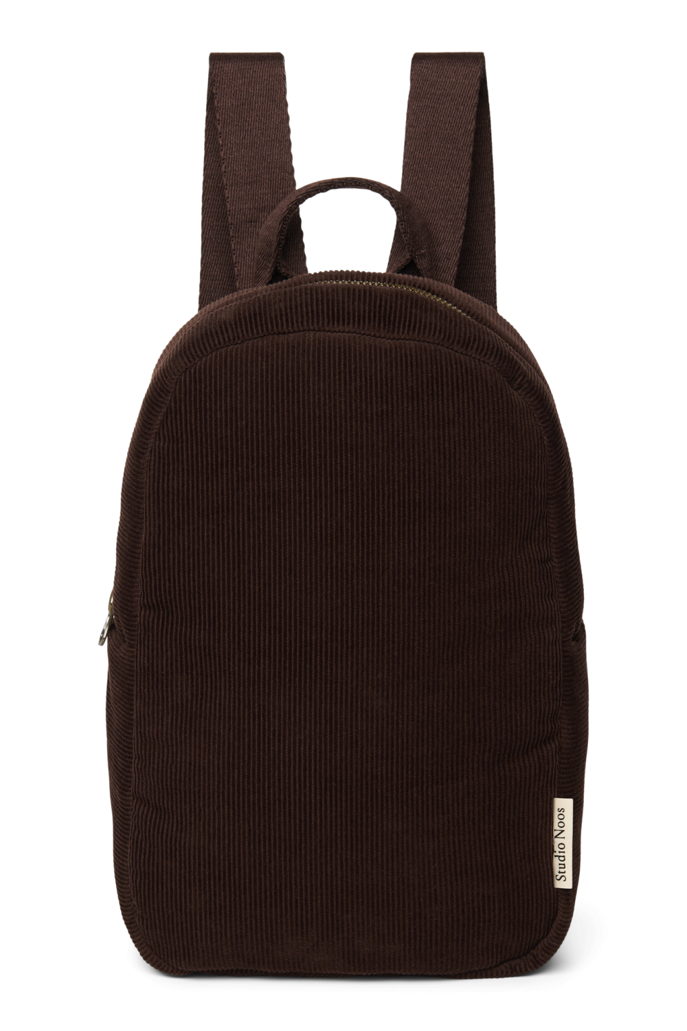 Rib Puffy Mini Backpack | Dark Brown