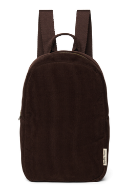 Rib Puffy Mini Backpack | Dark Brown