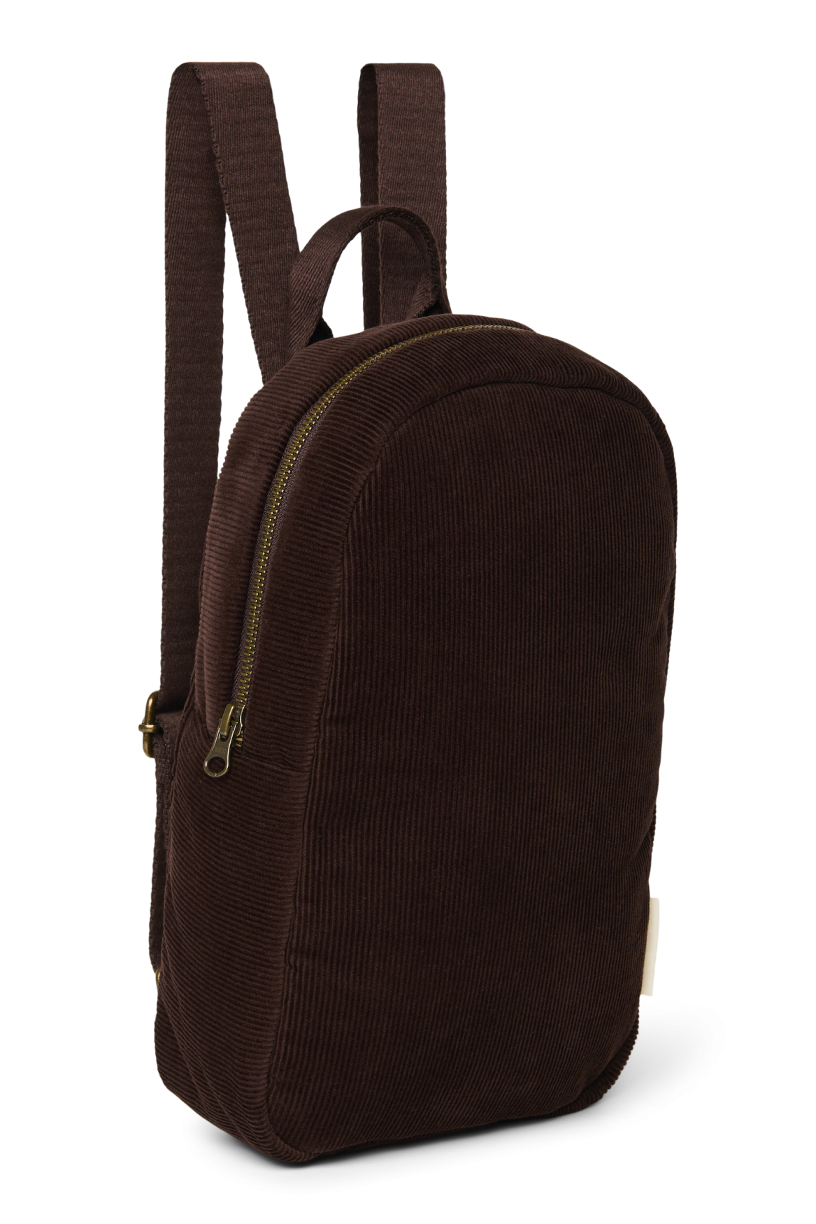Rib Puffy Mini Backpack | Dark Brown